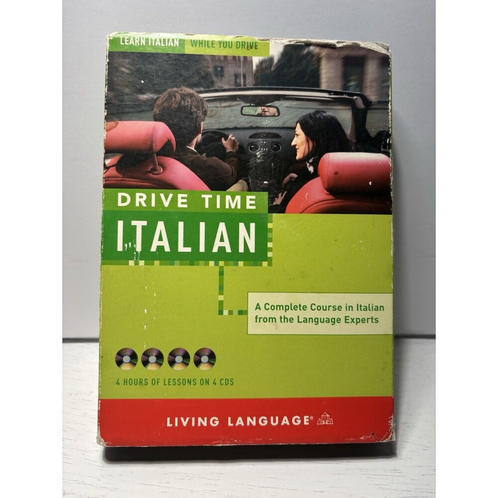 Drive Time Italian Audio Course 4 CD Set Beginner Learn While You Drive 2005